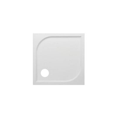 Douchebak VM Go Argon 90x90x3cm Polybeton Vierkant Wit Sanitair Coating