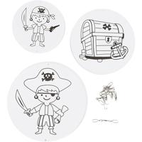 Creativ Company Mobielen met motief, d 12+15+18 cm, 300 gr, wit, 3 set/ 1 doos - thumbnail