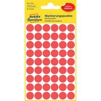 Etiket az 3141 rond 12mm rood 270stuks - thumbnail