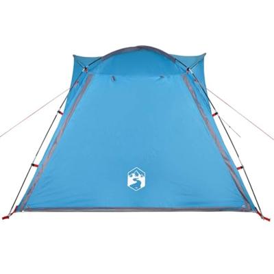 Tent 4-persoons 240x221x160 cm 185T taft blauw Tent 4-persoons 240x221x160 cm 185T taft blauw