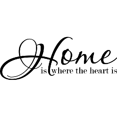 Home is where - Muursticker