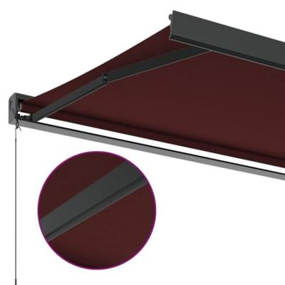 Luifel handmatig uittrekbaar 350x250 cm bordeauxrood Luifel handmatig uittrekbaar 350x250 cm bordeauxrood