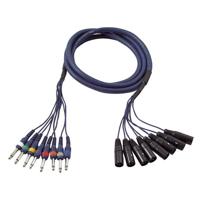 DAP FL62 Multikabel 8x XLR male naar 8x Mono jack 6m - thumbnail