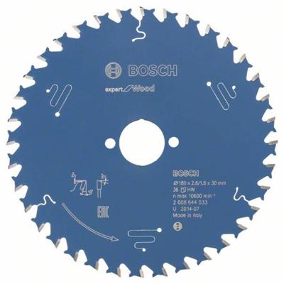 Bosch Accessoires Cirkelzaagblad expert for Wood 180x30x2.6/1.6x36 T - 2608644033