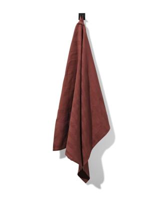 HEMA Theedoek 65x65cm katoen bruin (donkerbruin)