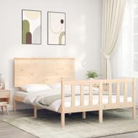 Bedframe zonder matras massief grenenhout 140x200 cm - thumbnail