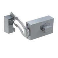 Basi 1306-0208 Extra deurslot met vergrendelbeugel RVS-optiek - thumbnail