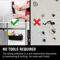 VELCRO® VEL-EC60243 Klittenband Om vast te plakken Haak- en lusdeel, Extra sterk (l x b) 5000 mm x 50 mm Zwart 5 m - thumbnail