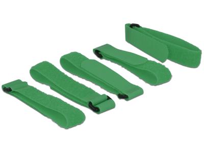 Delock 18706 Klittenband L 300 mm x B 20 mm 5 stuks met lus groen