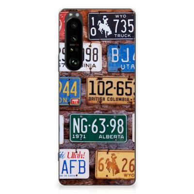 Sony Xperia 1 III | Siliconen hoesje | met foto Kentekenplaten Sony Xperia 1 III | Siliconen hoesje | met foto Kentekenplaten