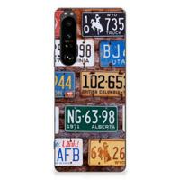 Sony Xperia 1 III | Siliconen hoesje | met foto Kentekenplaten - thumbnail
