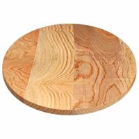Tafelblad 140x60x2 cm ovaal massief eikenhout lichtbruin - thumbnail