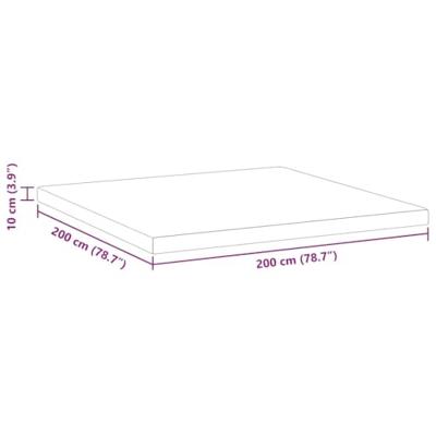 VidaXL Matrastopper wit 200 x 200 cm jacquard stof VidaXL Matrastopper wit 200 x 200 cm jacquard stof