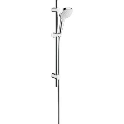 Hansgrohe MySelect glijstangset m. handdouche 65 cm, Ø11cm m. 3 straalsoorten m. doucheslang en verstelbare wandsteun chroom 26751400 Hansgrohe MySelect glijstangset m. handdouche 65 cm, Ø11cm m. 3 straalsoorten m. doucheslang en verstelbare wandsteun chroom 26751400