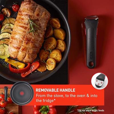 Tefal Kookgerei Tefal ingenio unlimited koekenpannen 24+28 cm met handgreep zwart