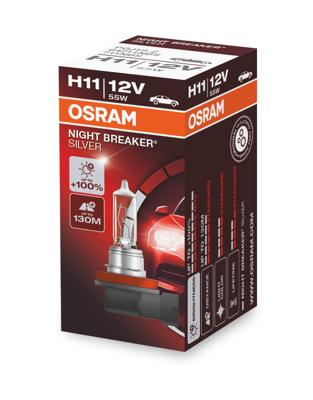 Osram Automotive 64211NBS Halogeenlamp Night Breaker Silver H11 55 W 12 V