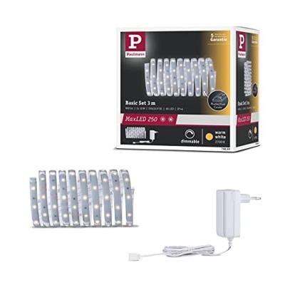 Paulmann MaxLED Basic 79869 LED-strip basisset Met connector (male) 24 V 3 m Warmwit 1 stuk(s) Paulmann MaxLED Basic 79869 LED-strip basisset Met connector (male) 24 V 3 m Warmwit 1 stuk(s)