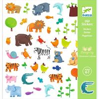 160 dierenstickers DJECO meerdere kleuren - thumbnail