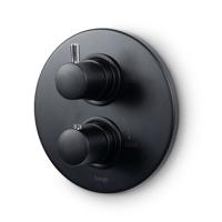 Inbouw Douchekraan Bongio Squadra Thermostatisch met 2-Weg Mechanisch Omstel Mat Zwart Bongio - thumbnail