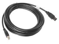 Lanberg CA-USBA-10CC-0050-BK USB-kabel USB 2.0 5 m USB B Zwart - thumbnail