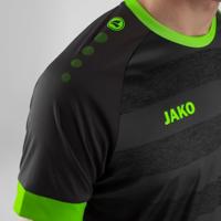 JAKO 4214 Shirt Celtic Melange Km - Antraciet/Lemon - S - thumbnail