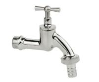 Kirchhoff Messing uitlaatventiel met T-greep, chroom, 1/2"ET x 3/4"ET x 1/2"mondstuk - 98619018 - thumbnail