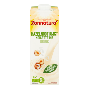 Zonnatura Rijst hazelnoot drink bio 1 Liter