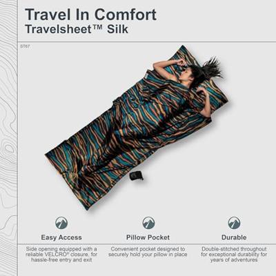 Cocoon Travelsheet, 100% Silk, Dark Olive Green Lakenzak Dark Olive Green Cocoon Travelsheet, 100% Silk, Dark Olive Green Lakenzak Dark Olive Green