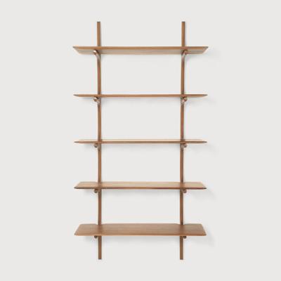 Ethnicraft Wandrek 'PI' Gevernist Mahoniehout, Met 5 planken, kleur Bruin