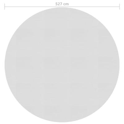 VidaXL Zwembadfolie solar drijvend 527 cm pe grijs