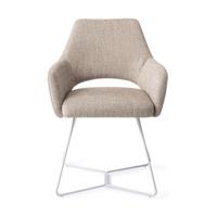 Jesper Home Eetkamerstoel 'Yanai' Beehive White, kleur Biscuit Beach - thumbnail