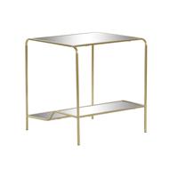 Bijzettafel DKD Home Decor Gouden Metaal Spiegel 50 x 50 x 55 cm - thumbnail