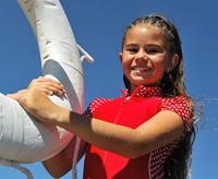 Playshoes tweedelige zwemsuit Stippen Rood Wit-74-80 - thumbnail