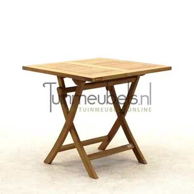 Vita tuintafel Milton teak vierkant 80x80x76 cm