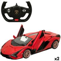 Politiewagen op Afstandsbediening Lamborghini Sian 1:14 (2 Stuks) - thumbnail