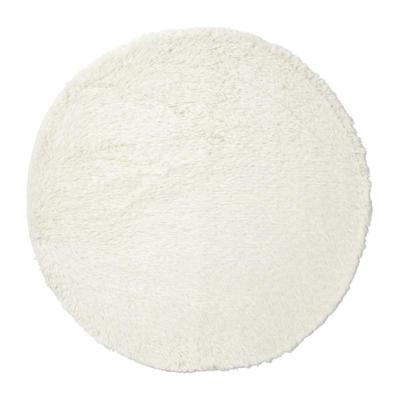 Vloerkleed fluffy rond - wit - ø120 cm