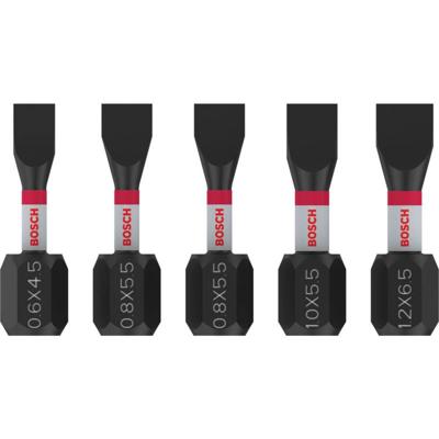 Bosch Accessoires pro sl impact bits | sl4.5 | sl5.5 (x2) | sl5.5 | sl6.5 | 25 mm | 5 stuks - 2608521u60