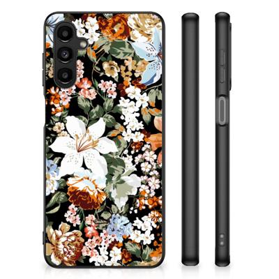 Bloemen Hoesje voor Samsung Galaxy A14 5G Dark Flowers Bloemen Hoesje voor Samsung Galaxy A14 5G Dark Flowers
