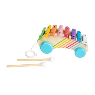 Bigjigs houten trekfiguur xylofoon Bigjigs houten trekfiguur xylofoon