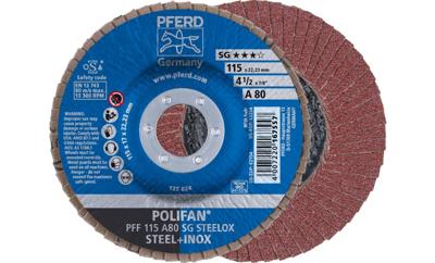 PFERD TOOLS 67606115 A Sg Steelox Lamellenschijf Diameter 115 mm Boordiameter 22.23 mm Korrelgrootte (num) 60 10 stuk(s)