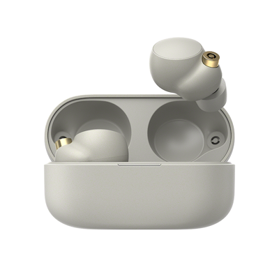 Sony True Wireless Noise Cancelation Headphone | Bluetooth Ear Buds | WF1000XM4-S | Silver Color