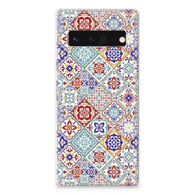 Google Pixel 6 Pro | TPU | Siliconen hoesje | Tiles Color Google Pixel 6 Pro | TPU | Siliconen hoesje | Tiles Color