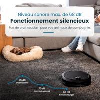 Verbonden robotstofzuiger en dweil met EZICLEAN All-in-one Z10 Plus ledigingsbasis - 240 min - 6000pa - 180m² - 1,5L - thumbnail