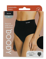 Boody Menstruatieondergoed Tailleslip Zwart Normaal/Hevig Maat XL - thumbnail