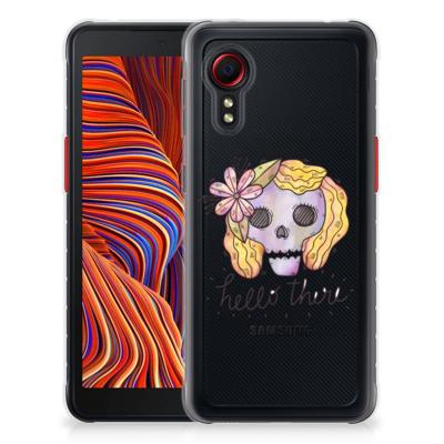 Silicone Back Case Samsung Galaxy Xcover 5 Boho Skull Silicone Back Case Samsung Galaxy Xcover 5 Boho Skull