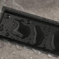 Douchegoot Easy Drain Compact Modulo TAF Black - Zero+ Zwart M1 80 cm, waterslot 30 mm - thumbnail