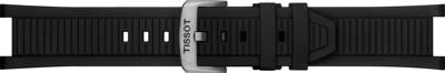 Horlogeband Tissot T1414171701100B / T603048650 Silicoon Zwart 24mm
