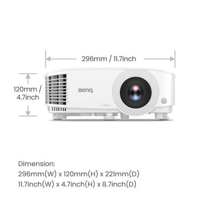 BenQ TH575 1080p DLP-gamingprojector, 3800lm, lage latentie, verbeterde spelmodus, hoog contrast, Rec.709 kleurstandaard, Dual HDMI, 3D-gereed, automatische verticale keystone, 1,1x zoom