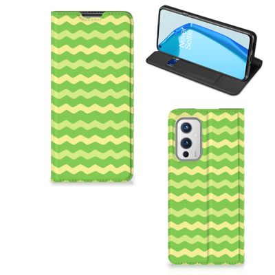 OnePlus 9 | Hoesje met Magneet | Waves Green