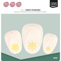 Vaessen Creative • figuurpons set bloemen 3st. - thumbnail